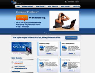 pc-experts.com.au screenshot