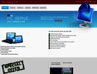 pc-serve.co.uk screenshot