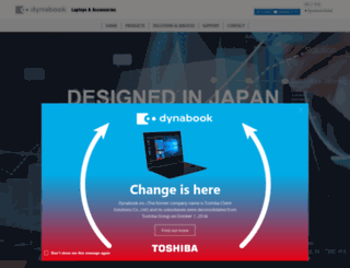 pc.toshiba-asia.com screenshot