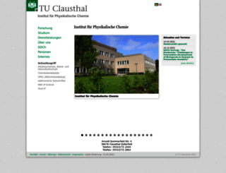 pc.tu-clausthal.de screenshot