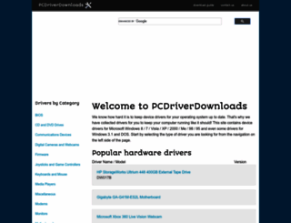 pcdriverdownloads.com screenshot