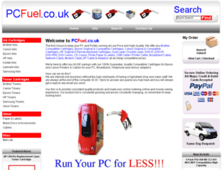 pcfuel.co.uk screenshot