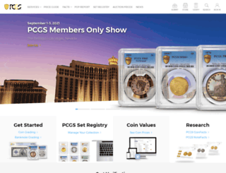 pcgs.com screenshot