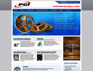 pcichemicals.com screenshot