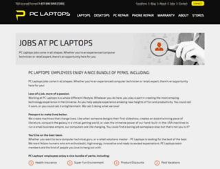pclaptops.applicantpro.com screenshot