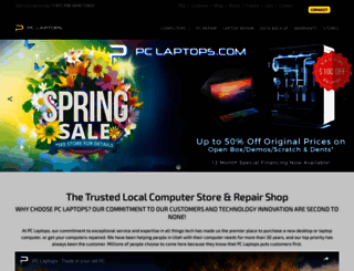 pclaptops.com screenshot