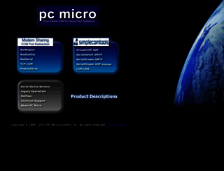 pcmicro.com screenshot