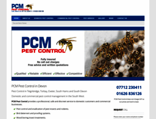 pcmpestcontrol.co.uk screenshot