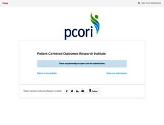 pcori.submittable.com screenshot