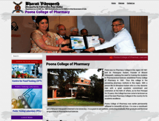 pcp.bharatividyapeeth.edu screenshot