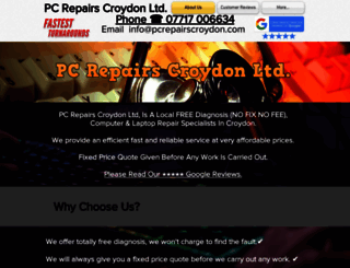 pcrepairscroydon.com screenshot