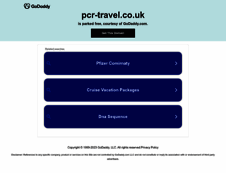 pcrtravel.co.uk screenshot