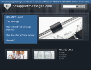 pcsupportmessages.com screenshot