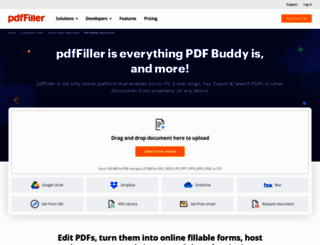 pdf-buddy-alternative.pdffiller.com screenshot