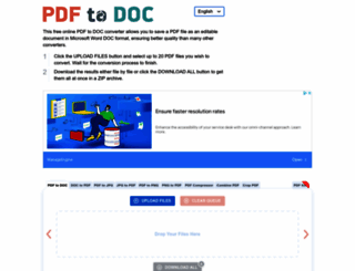 pdf2doc.com screenshot