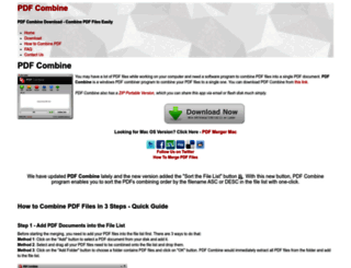 pdfcombine.net screenshot