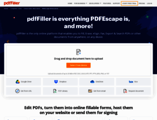 pdfescape-alternative.pdffiller.com screenshot