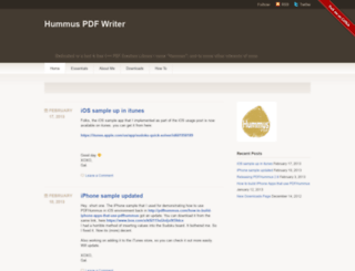 pdfhummus.wordpress.com screenshot