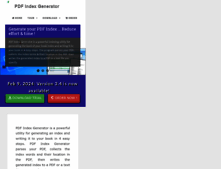pdfindexgenerator.com screenshot