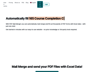 pdfmailmerger.com screenshot