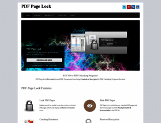 pdfpagelock.com screenshot