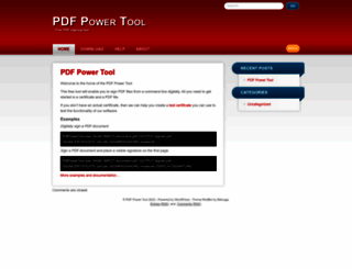 pdfpowertool.com screenshot