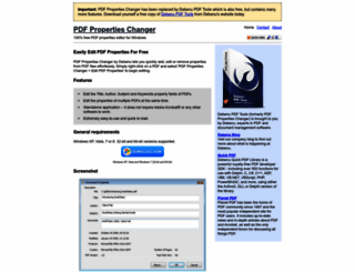 pdfpropertieschanger.com screenshot