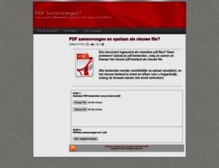 pdfsamenvoegen.be screenshot