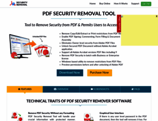 pdfsecurityremoval.net screenshot