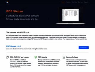 pdfshaper.com screenshot