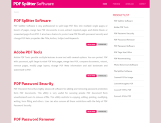 pdfsplittersoftware.com screenshot