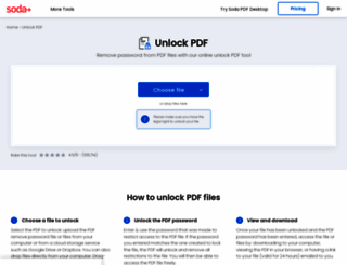 pdfunlock.com screenshot