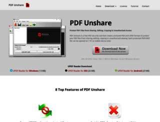 pdfunshare.com screenshot