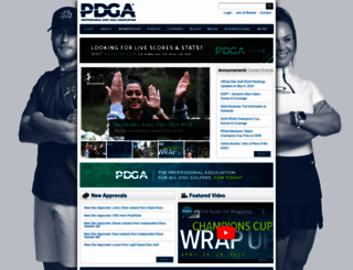 pdga.com screenshot