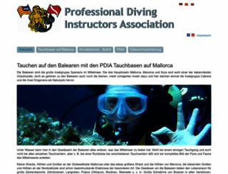 pdia-divingcenter.de screenshot