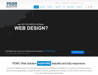 pdmcwebsolution.in screenshot