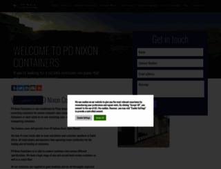pdnixoncontainers.co.za screenshot