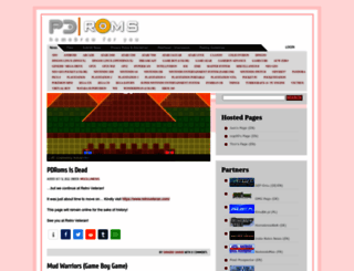pdroms.com screenshot