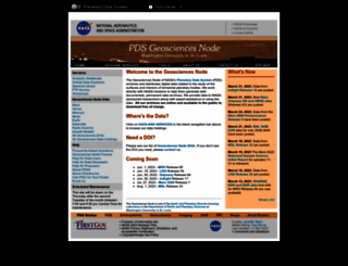 pds-geosciences.wustl.edu screenshot