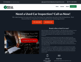 pdxcarinspections.com screenshot