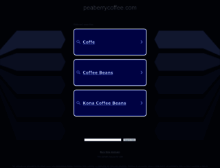 peaberrycoffee.com screenshot