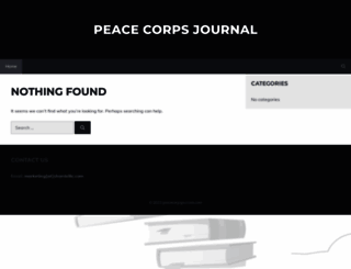 peacecorpsjournals.com screenshot