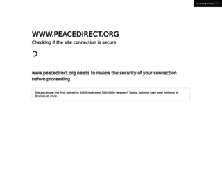 peacedirect.org screenshot