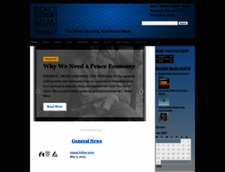 peaceeconomyproject.org screenshot