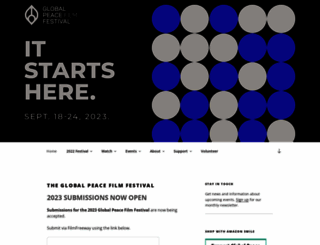 peacefilmfest.org screenshot