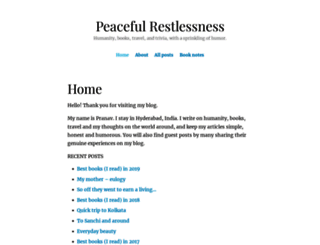 peacefulrestlessness.com screenshot