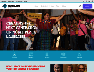 peacejam.org screenshot