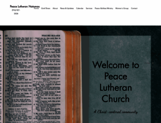 peacelutherannatomas.org screenshot