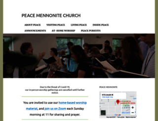 peacemennonite.org screenshot