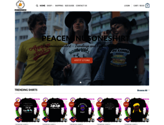 peaceminusoneshirt.com screenshot